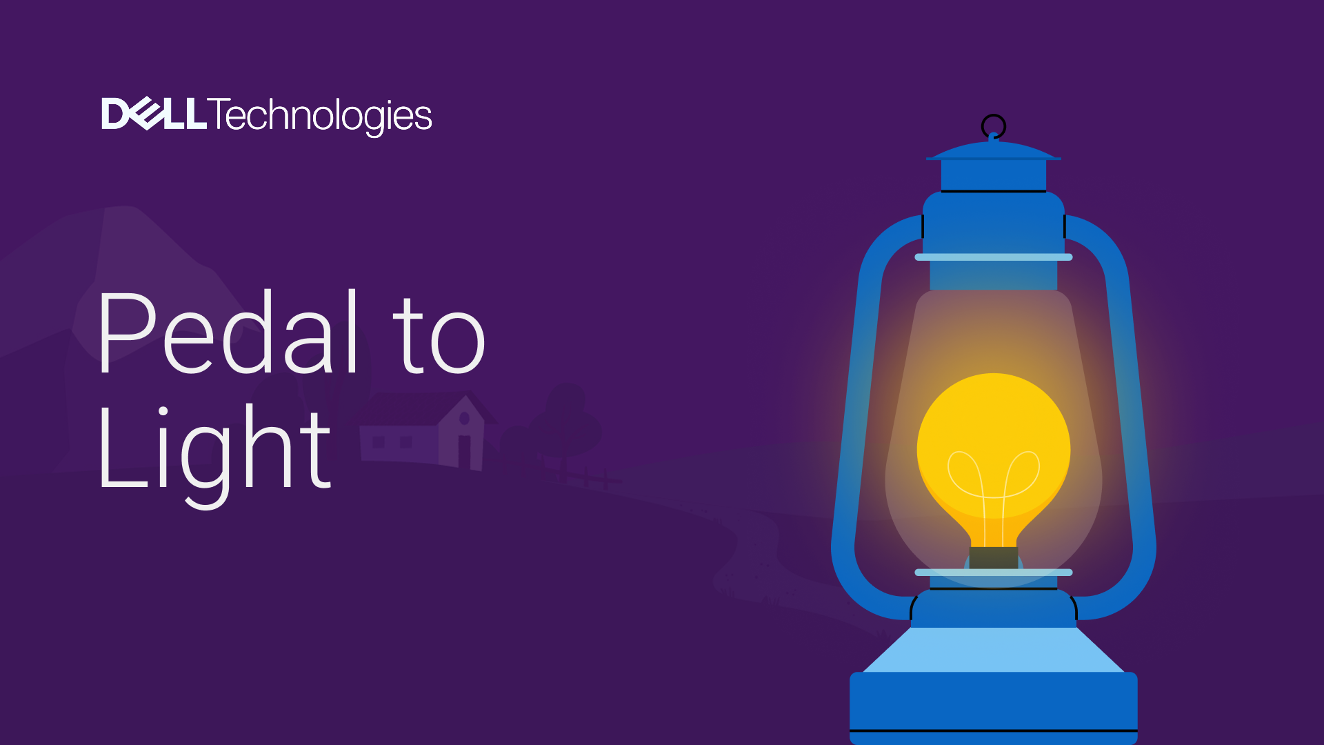 Pedal to Light — idle state, lantern waiting to be powered